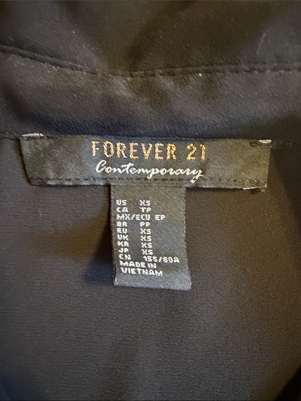 Forever 21 chiffon button up blouse - Picture 2 of 2